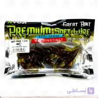 طعمه خرچنگ مصنوعی طعم دار ریوجی ۷.۲ سانتی رنگ قهوه ای بسته ۶ عددی , RYUJI ROCK CRAW BROWN