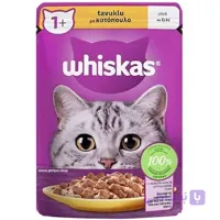 پوچ گربه ویسکاس با طعم مرغ در ژله مدل Whiskas with Chicken
