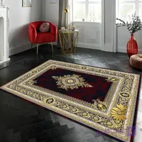 فرشینه طرح ورساچه قرمز طلایی کد 1015