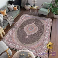 فرشینه طرح ریز ماهی زمینه سرمه ای کد r6010
