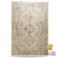 فرش پتینه کرم طرح ترک 500 شانه کد 42080