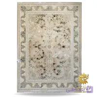 فرش وینتیج سبز و کرم 1200 شانه طرح افشان کد 11409