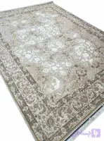 فرش افشان موکایی طرح کایان رنگ صدفی 1200 برجسته کد 1403