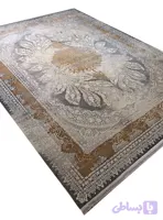 فرش ابریشم وینتیج طرح ملکه 1500 شانه کد 2555