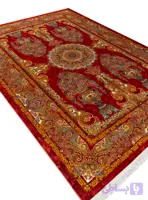 فرش طرح گلدانی 1500 شانه کد 1027