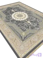 فرشینه طرح فرش نسیم رنگ دودی کد Y1056