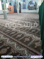 فرش سجاده ای طرح ماهور رنگ گردویی 700 شانه کد 2126