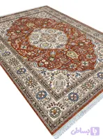 گبه ماشینی سلطان آباد رنگ نقره ای بژ 700 شانه کد 76012