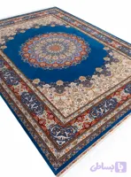 فرش ابریشم طرح داوودی 1700 شانه تراکم 5100 کد Q250