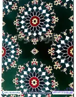 فرش تشریفات سجاده ای طرح خورشید رنگ سبز کد 701142