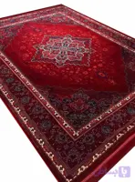 گبه ماشینی طرح هریس رنگ لاکی گل برجسته 1200 شانه کد 8016