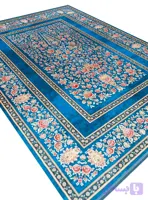 فرش هلنا طرح درختی 1200 شانه رنگ آبی کد 25CS0290