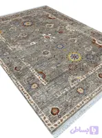 فرش سلطان آباد رنگ نقره ای 700 شانه کد 76010