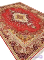 فرش تندیس طرح سینا رنگ عنابی 1500 شانه کد 4138