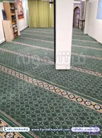 فرش تشریفات سجاده ای طرح شمسه رنگ سبز 700 شانه کد 1145