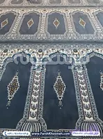فرش سجاده ای طرح رضوان رنگ دودی کد 702111
