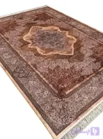 فرش ماشینی طرح شادی رنگ نسکافه ای 1200 شانه کد 2555037017