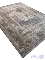 فرش ابریشم طرح درخت زندگی رنگ سبز 1500 شانه کد 2551