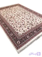 فرش طرح افشان دریا رنگ کرم 700 شانه تراکم 2550 کد 70721