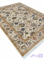 فرش سلطان آباد طرح نگار رنگ کرم بژ 700 شانه کد 76005