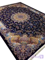 فرش تندیس طرح ساهر رنگ سرمه ای 1500 شانه کد 3146