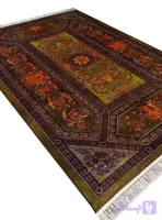 فرش کلاریس فرانسوی 1200 شانه رنگ خزه ای کد 2555018058