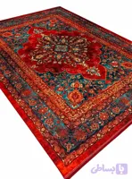 فرش هلنا سنتی طرح هریس رنگ لاکی 1200 شانه کد 25TT0050