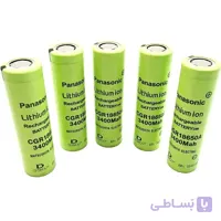 باتری PANASONIC استوک سایز 18650 سرتخت