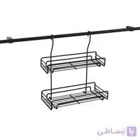 جا ادویه آویز مشکی دو طبقه – آدرین 2
