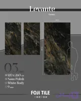 سرامیک لوانته سبز نانو پولیش فوجی تایل 120×260