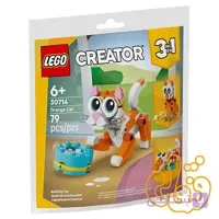 ساختنی لگو پولی‌بگ کریتور گربه نارنجی Orange Cat 30714