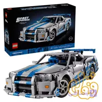 ساختنی لگو تکنیک سریع و خشن ماشین نیسان اسکای‌لاین جی‌تی‌آر 2 Fast 2 Furious Nissan Skyline GT-R (R34) 42210