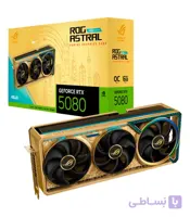 کارت گرافیک ایسوس ROG Astral RTX 5080 OC Dhahab حافظه 16 گیگابایت