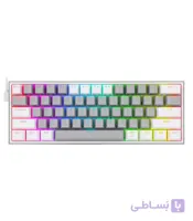 کیبورد گیمینگ ردراگون FIZZ K617 Gray White RGB