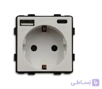 پریز به همراه شارژر USB تویا