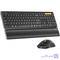 کیبورد و ماوس بی‌سیم ProtoArc KM60 | ارگونومیک، شارژی و چند دستگاهی
