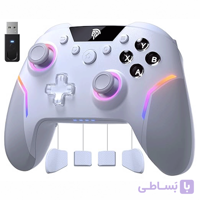 دسته بازی بی‌سیم EasySMX X20 | هال افکت، ژیروسکوپ 6 محوره، RGB و Polling Rate 1000Hz