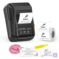 لیبل پرینتر حرارتی بلوتوثی SUPVAN T50M Pro با یک رول لیبل | مشکی