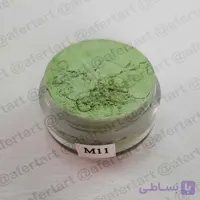 رنگ گریم سبز متالیک شماره M11 سیلک