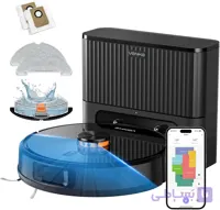 جاروبرقی رباتی Vonko S6 Pro با عملکرد تی و ایستگاه مکش، قدرت مکش ۸۰۰۰ پاسکال،