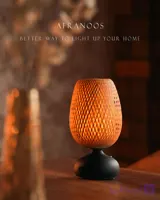 آباژور رومیزی بامبویی – ترکیبی از هنر دست و تکنولوژیHandmade Bamboo Table Lamp with Touch Control