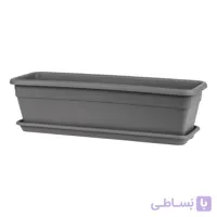 گلدان پلاستیکی گل آذین مدل مستطیلی کد 606