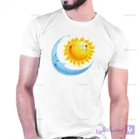 تیشرت با عکس خورشید و ماه کد 232