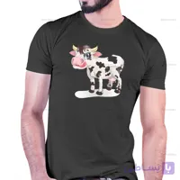 تیشرت با عکس گاو کد 230