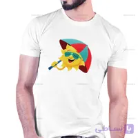 تیشرت با عکس خورشید با چتر کد 236
