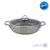 تابه وک استیل سافینوکس کف لیزری سایز 28