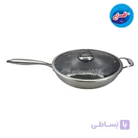 تابه وک استیل سافینوکس کف لیزری سایز 32