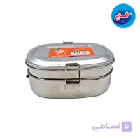 ظرف غذا استیل مستطیل متوسط
