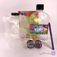 پک ساخت اسلایم شفاف اکلیلی ۵۰۰ میل طرح اقتصادی