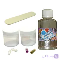 پک ساخت اسلایم شفاف طرح اکلیلی سایز کوچک